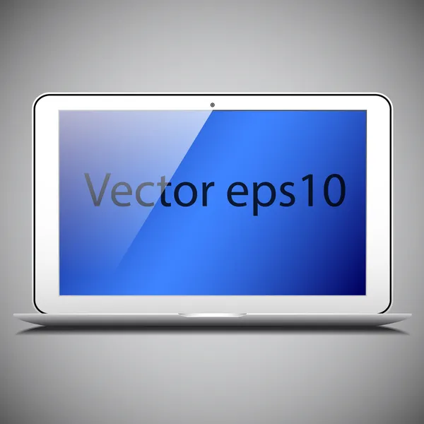 Realistic vector laptop — Stock Vector