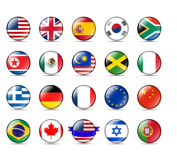 Badges du monde — Image vectorielle