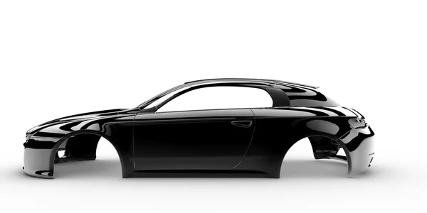 Black body car — Stock Photo, Image