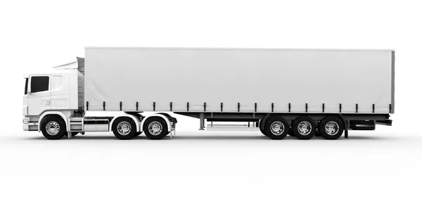 Weißer LKW — Stockfoto