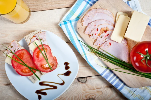 Sándwich de desayuno saludable —  Fotos de Stock