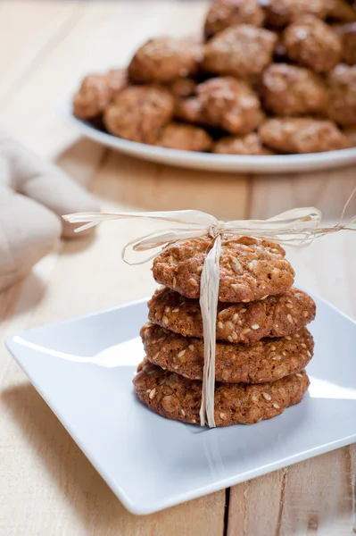 Diet and healthy muesli cookies — Stock Photo, Image