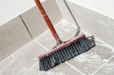süpürge make-over sonra temizlik için hazır