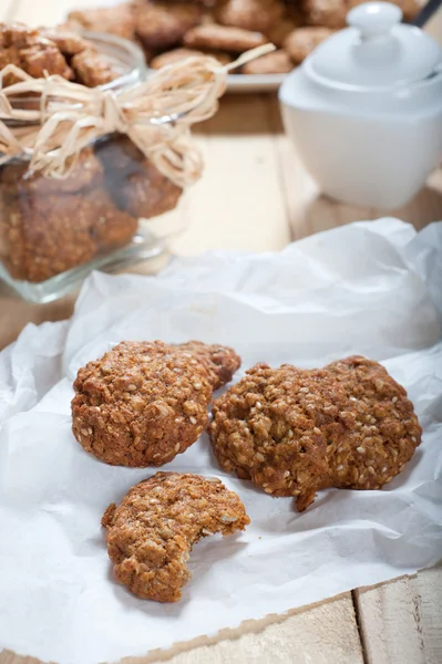 Dieta e biscoitos muesli saudáveis — Fotografia de Stock