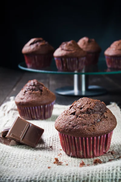 Sweet chocolate muffin — Stock Photo, Image