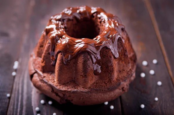 Delicioso pastel de chocolate —  Fotos de Stock