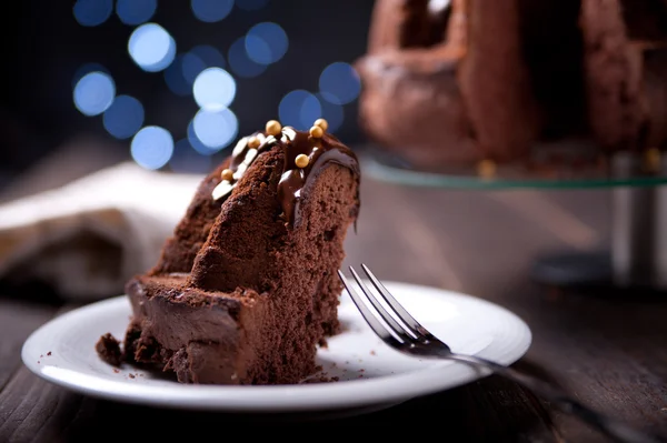 Deliziosa torta al cioccolato — Foto Stock