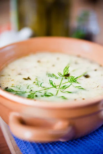 Sopa de pepino agria y sabrosa —  Fotos de Stock