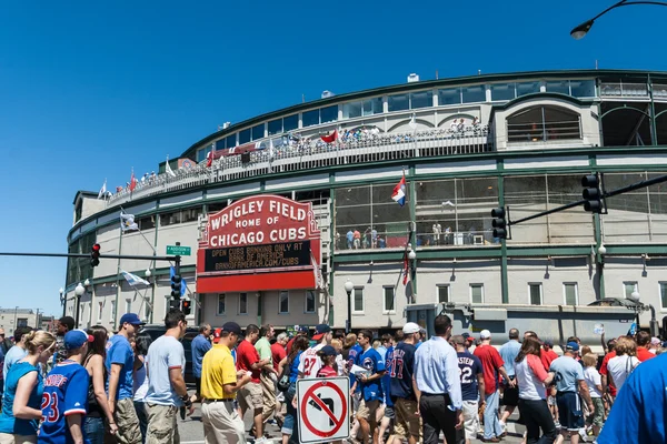 Wrigley pole, chicago, illinois — Stock fotografie