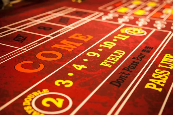 Craps tafel — Stockfoto