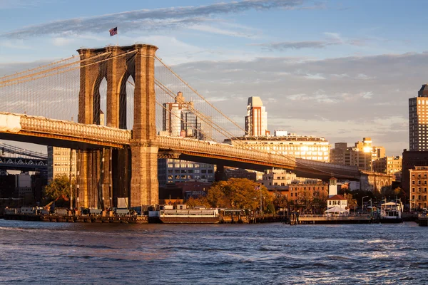 纽约布鲁克林桥（Brooklyn Bridge） — 图库照片