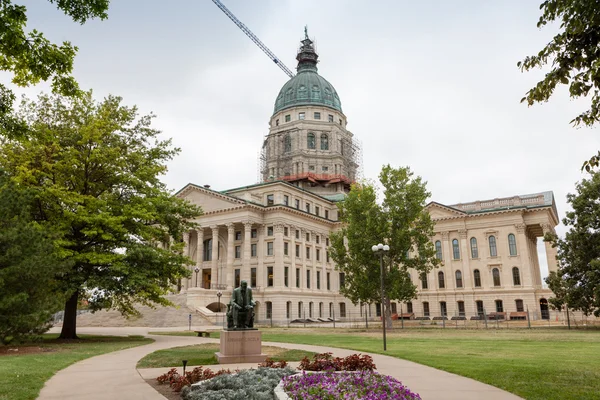 Kansas Capitólio do estado de construção, topeka — Fotografia de Stock