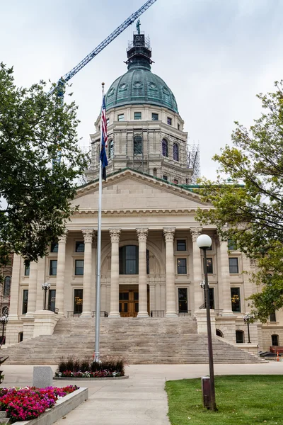 Kansas Capitólio do estado de construção, topeka — Fotografia de Stock