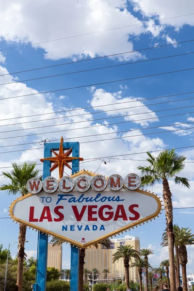 Välkommen till Las Vegas skylt — Stockfoto