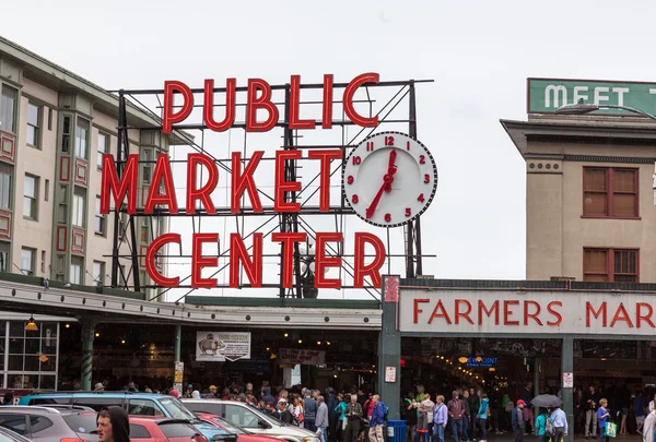 Místo Pike trhu, seattle, washington — Stock fotografie