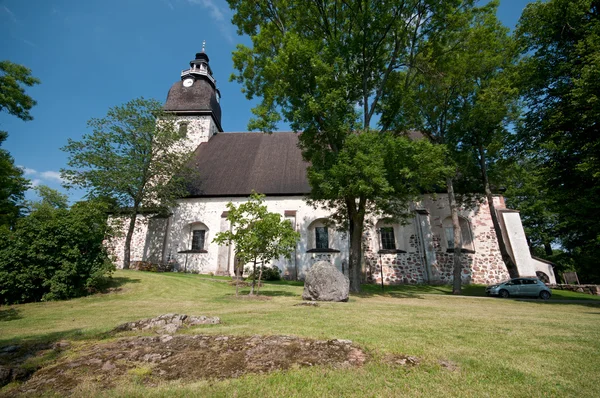 Castle and church in Turku, Finland — Stock Photo, Image