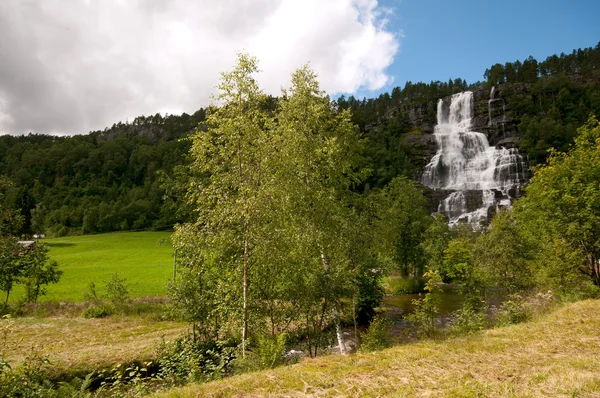 Tvinde Waterfall, Norway — Stock Photo, Image