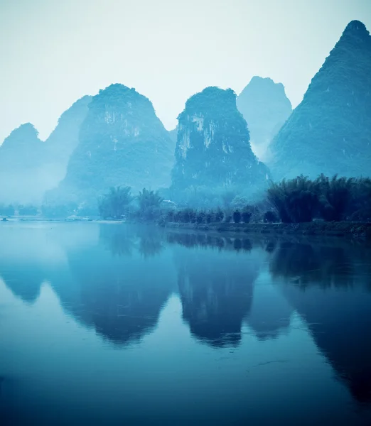 Belle colline yangshuo — Foto Stock