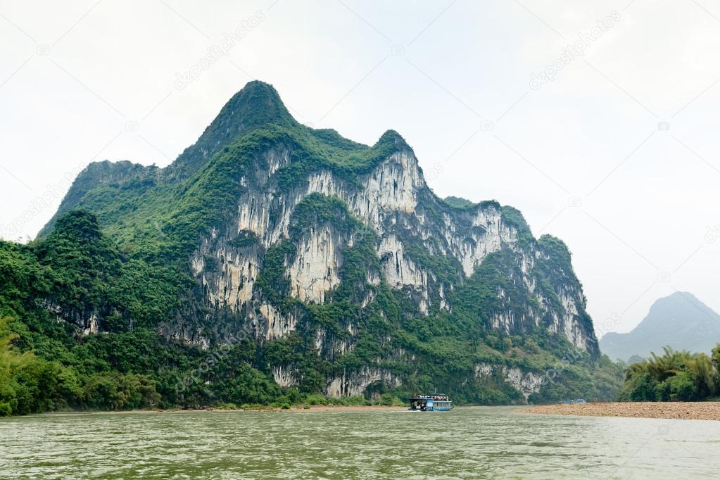Nine horses draw mountain in lijiang river