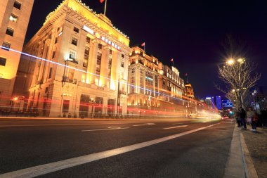 Geceleri shanghai bund