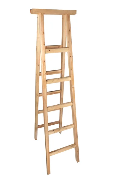 Houten visgraat ladder — Stockfoto