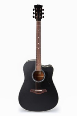 siyah akustik gitar