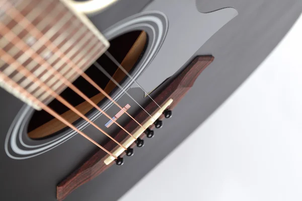 Closeup of the acoustic guitar — Stock Photo, Image