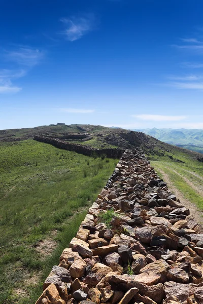 Great wall ruins in inner mongolia — Stock fotografie