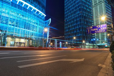 Finansal street gece shanghai
