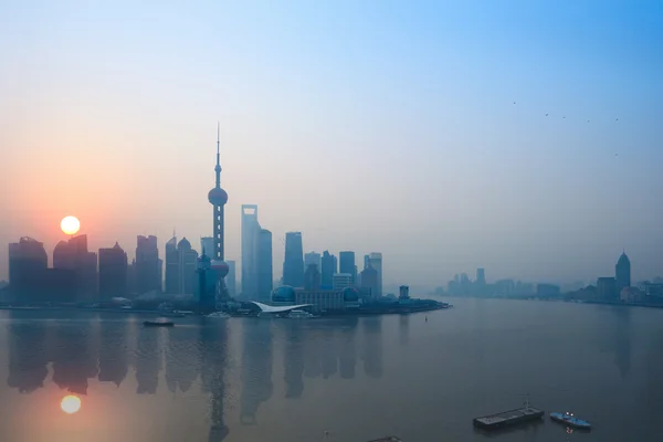 Shanghai in sunrise — Stock Photo, Image