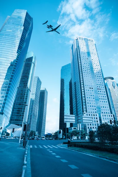 Shanghai financial trade street — Stock Photo, Image