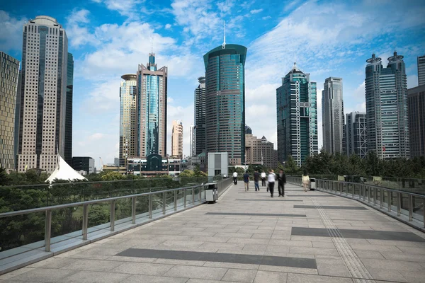 Paesaggio urbano moderno a Shanghai — Foto Stock