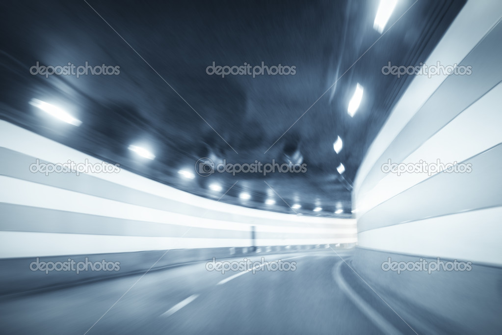 Curved tunnel background