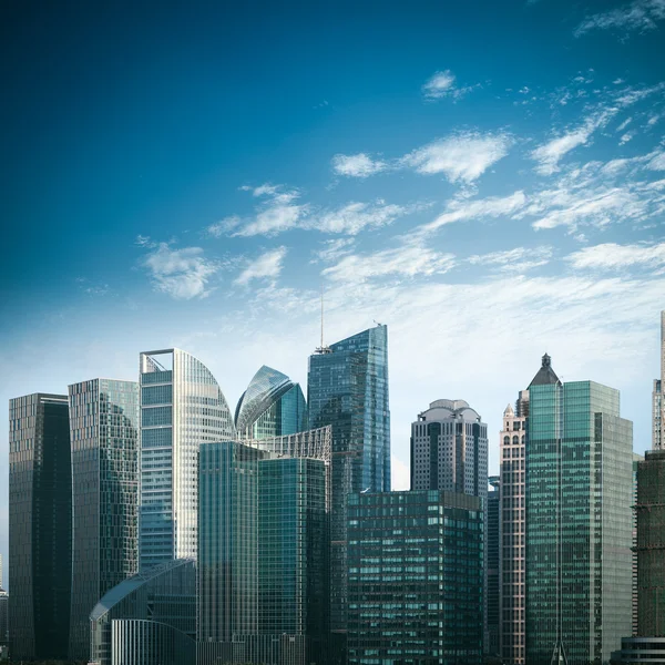 Современные финансовые здания Шанхая — стоковое фото