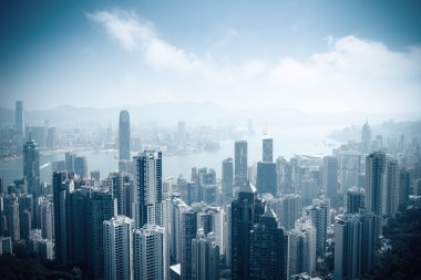 güzel hongkong havadan görünümü