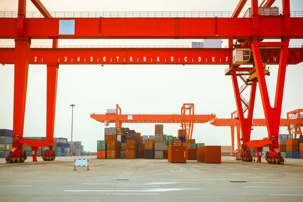 Container yard — Stock Photo, Image