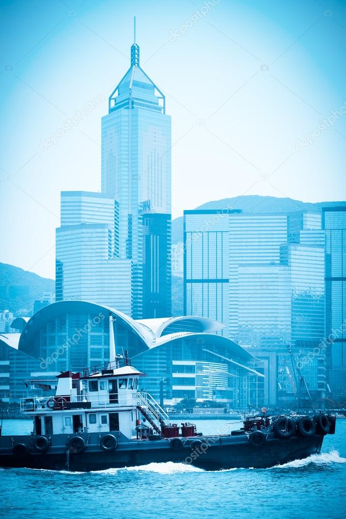 modern cityscape in hongkong