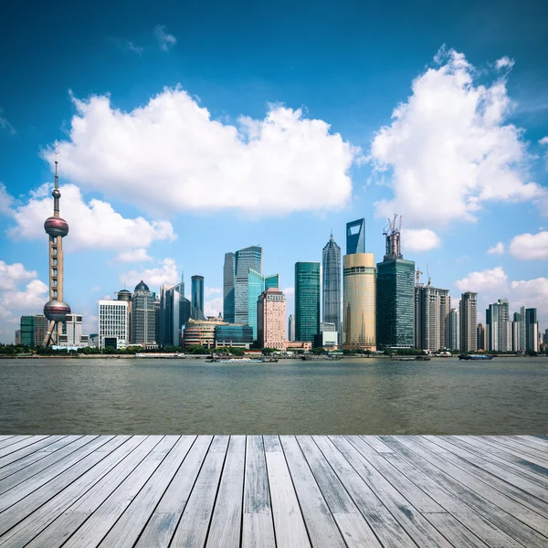 Shanghai skyline di siang hari — Stok Foto