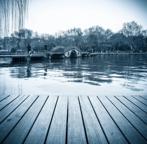 在杭州中西部湖风光 — 图库照片