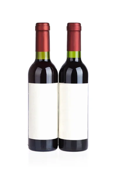 Two red wine bottles — Stock Photo, Image