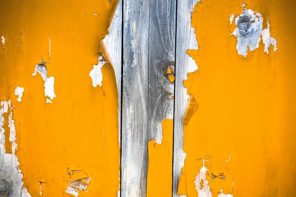 Porte en bois marbré avec peeling peinture — Photo