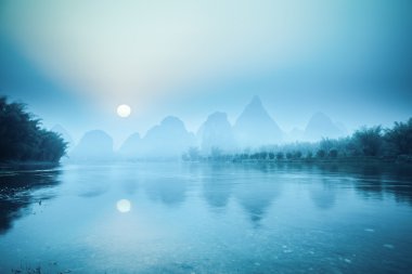 Yangshuo sahne Sunrise