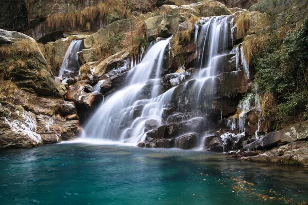Waterfall at winter — Stock Photo, Image