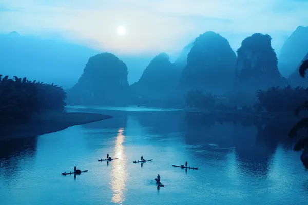 Yangshuo sahne Sunrise