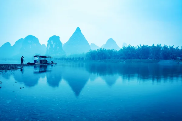 Yangshuo scenery in early morning — Stock Photo, Image