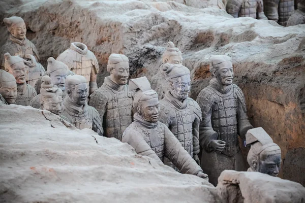 Levande terracotta warriors — Stockfoto