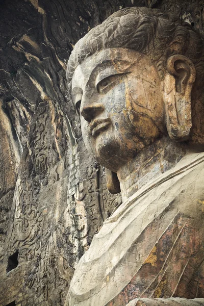 Locana buddha in longmen grottoes — Stock Photo, Image