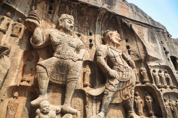 Jaskinie dziesięciu tysięcy buddów posągu Buddy — Zdjęcie stockowe