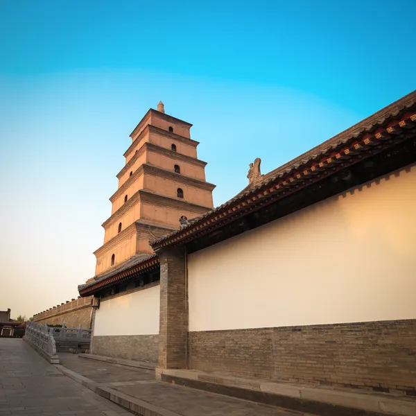 Čínský obří divoké husy pagoda — Stock fotografie