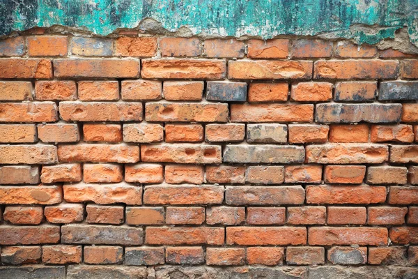 Vieux motif de mur de brique rouge — Photo